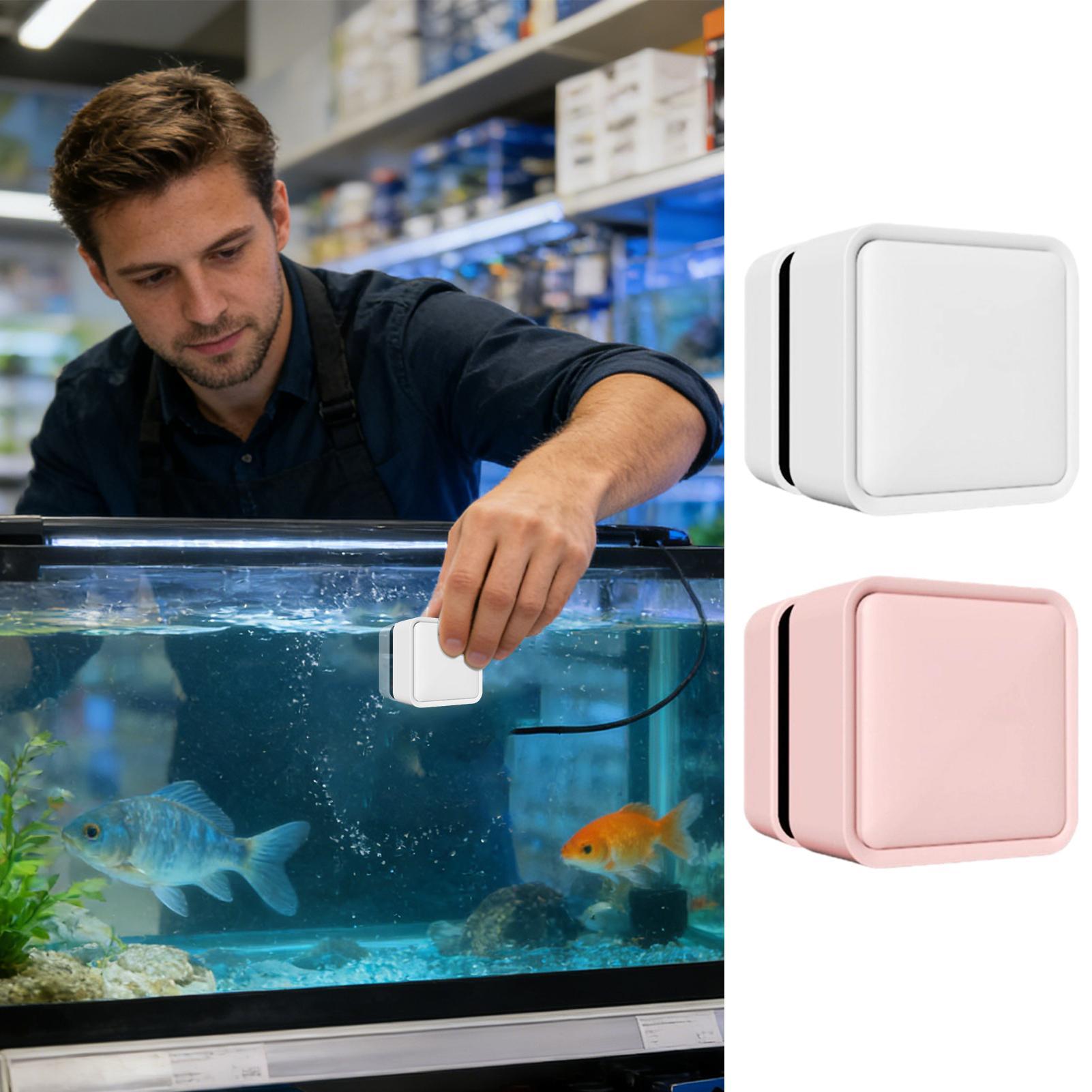 Marine Aquarium Glass Cleaner - Pulitore Magnetico per Acquario, Raschietto Bifacciale