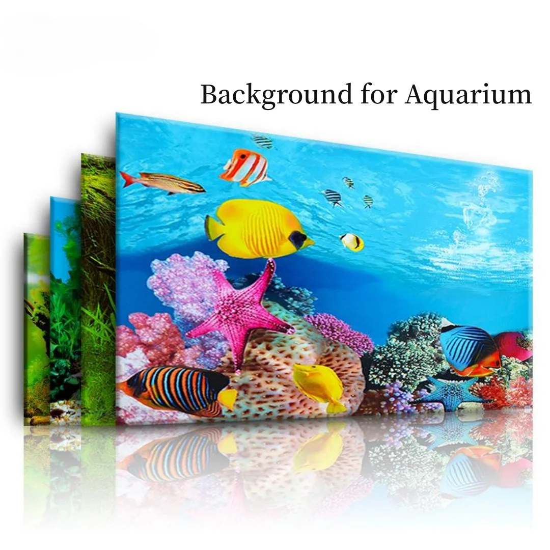 Marine Aquarium All In One - Sfondo Acquario Adesivo 3D Poster Decorazione