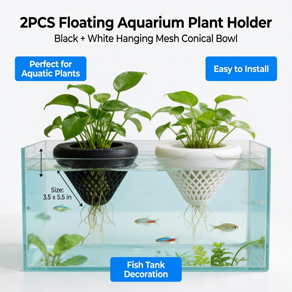 2 Pezzi Portapiante Galleggian - Marine Aquarium All In One recensione e prezzo